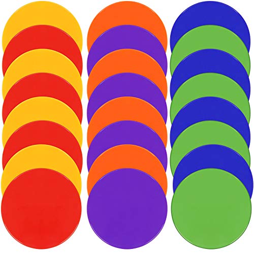 TuXHui Spot Markers Rubber Floor Dots 9 Inch 24Pcs 30Pcs Non Slip Agility Dots Flat Field Cones Circles for Kids Sports Soccer Basketball Training TuXHui Spot Markers Rubber Floor Dots 9 Inch 24Pcs 30Pcs Non Slip Agility Dots Flat Field Cones Circles for Kids Sports Soccer Basketball Training