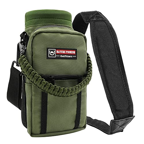 NATURE PIONEOR Neoprene Insulated Water Bottle Holder with Shoulder Strap for 40OZ Sports Water Bottles NATURE PIONEOR Neoprene Insulated Water Bottle Holder with Shoulder Strap for 40OZ Sports Water Bottles