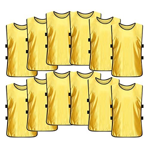 MTTYYD Scrimmage Practice Vests Kids Youth Adult Sports Pinnies Soccer Practice Jerseys Team Pennies(12 Pack) MTTYYD Scrimmage Practice Vests Kids Youth Adult Sports Pinnies Soccer Practice Jerseys Team Pennies(12 Pack)