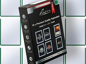 Premium 3x4 Top Loaders for Cards – Durable 35pt Toploader Card Protectors Hard Plastic for Sports Baseball and Trading Card Games - Extra Thick Card Sleeves Hard Plastic (10 pcs