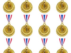 Abaokai 12 Pieces Gold 1st Place Award Medals-Winner Medals Gold Prizes for Sports