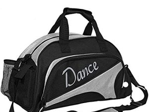Dance Duffle Bag For Girls Sport Gym Bags For Women Yoga Bag Overnight Bags For Girls Weekend Bags (Silver)