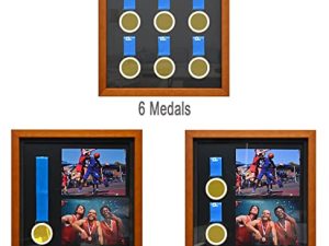 6 Medals Shadow Box Display Case