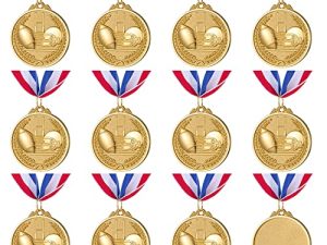 Abaokai 12 Pieces Gold Award Medals for Kid’s Sports Football Games