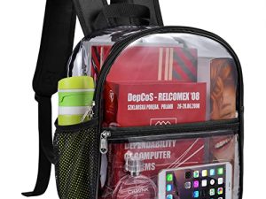 USPECLARE Clear Mini Backpack Stadium Approved