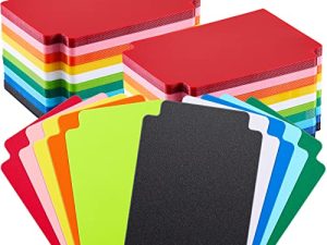 250 Pieces Card Dividers Multicolor Trading Card Dividers Plastic Card Separator