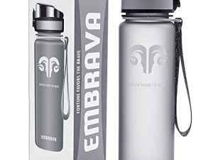 Best Sports Water Bottle - 17oz (500 ML) Small - Eco Friendly & BPA-Free Plastic - For Running