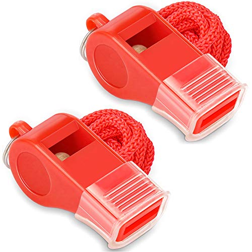 Hipat Red Emergency Whistles with Lanyard & Mouth Grip Hipat Red Emergency Whistles with Lanyard & Mouth Grip