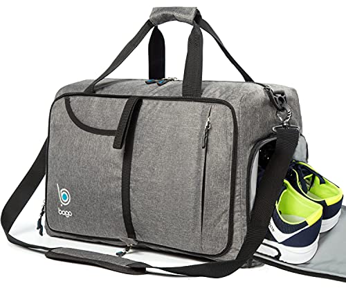 Bago Gym Bag for Women and Men - Small Packable Sports Duffle Bag for Women - Gym Bags with Shoe Compartment and Wet Pocket Bago Gym Bag for Women and Men - Small Packable Sports Duffle Bag for Women - Gym Bags with Shoe Compartment and Wet Pocket