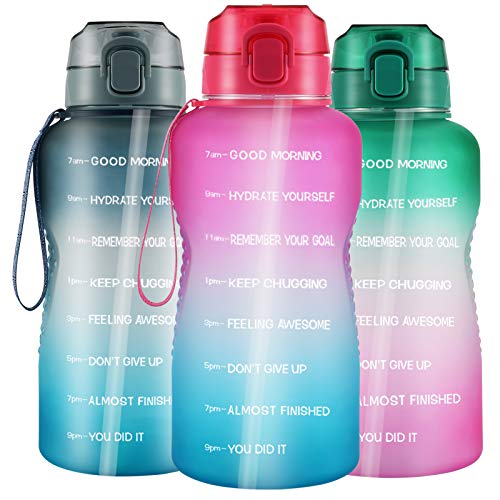 Large 1 Gallon/128oz Water Bottle with Straw Large 1 Gallon/128oz Water Bottle with Straw