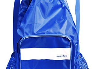 Athletico Mesh Swim Bag - Mesh Pool Bag With Wet & Dry Compartments for Swimming