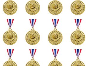 Abaokai 12 Pieces Gold Award Medals-Winner Medals Gold Prizes for Sports
