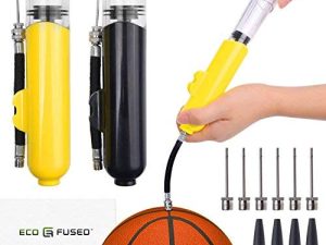 2x Ball Pump - Super Compact - Dual Action (Pumps Air when you Push and Pull) - For Sport Balls (Basketball