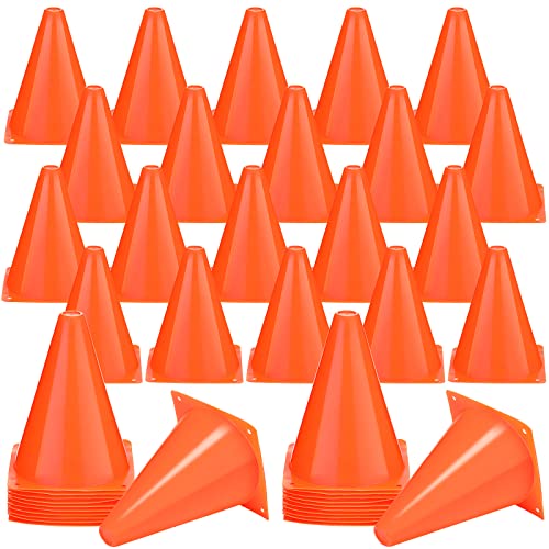 40 Pieces Plastic Orange Cone Football Cone 7 Inch Bike Obstacle Training Cone Traffic Cone Agility Cones for Sports Skating Football Indoor Outdoor Activity Construction Car Themed Party Decorations 40 Pieces Plastic Orange Cone Football Cone 7 Inch Bike Obstacle Training Cone Traffic Cone Agility Cones for Sports Skating Football Indoor Outdoor Activity Construction Car Themed Party Decorations