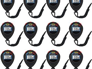 12 Pack Multi-Function Electronic Digital Sport Stopwatch Timer