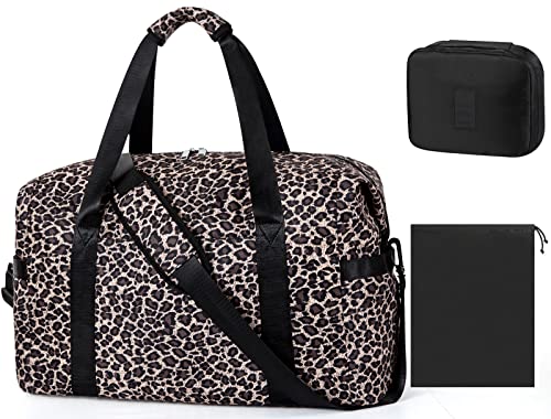 Gym Bag for Women Large Sports Travel Duffel Bag with Toiletry Bag Weekender Bags with Wet Pocket Carry On Overnight Bags for Women & Men 3pcs Set… Gym Bag for Women Large Sports Travel Duffel Bag with Toiletry Bag Weekender Bags with Wet Pocket Carry On Overnight Bags for Women & Men 3pcs Set…