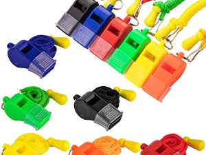SUYAMI Sports Whistles with Lanyard