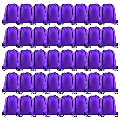 KUUQA 40Pcs Purple Drawstring Backpack Bag Bulk Sack Drawstring Bags Bulk String Bags Storage Bags for Sport Gym Traveling KUUQA 40Pcs Purple Drawstring Backpack Bag Bulk Sack Drawstring Bags Bulk String Bags Storage Bags for Sport Gym Traveling