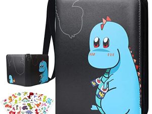 OOWOLF Trading Card Binder with 5 Stickers for 400 Trading Card