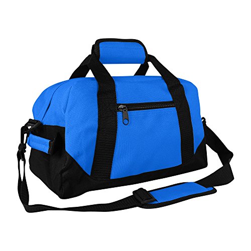 DALIX 14" Small Duffle Bag Two Toned Gym Travel Bag DALIX 14" Small Duffle Bag Two Toned Gym Travel Bag