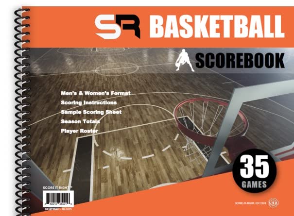 Score It Right Basketball Scorebook – 16-Player Men’s and Women’s Basketball Score Keeping Book – Basketball Game Score Book for Individual and Team Stats – 9.25 x 12-inch Hardcover Book Score It Right Basketball Scorebook – 16-Player Men’s and Women’s Basketball Score Keeping Book – Basketball Game Score Book for Individual and Team Stats – 9.25 x 12-inch Hardcover Book
