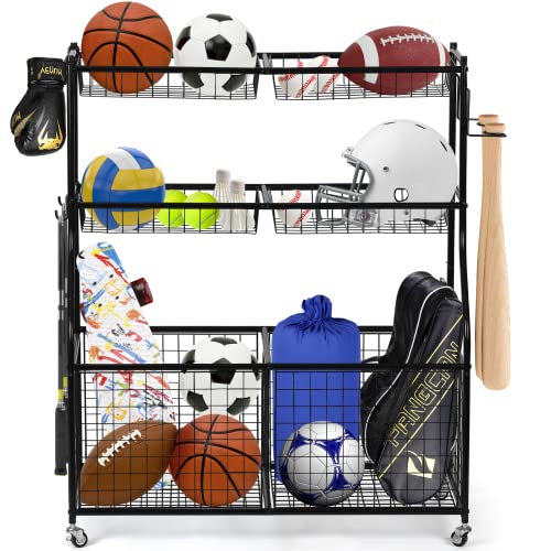 HITIK Garage Sports Equipment Organizer HITIK Garage Sports Equipment Organizer