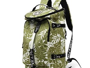 Gym Duffle Bag Backpack 4-Way Waterproof with Shoes Compartment for travel Sport Hiking laptop (olive-green)