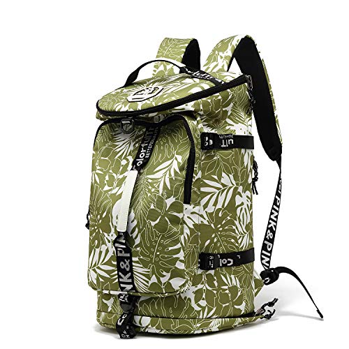 Gym Duffle Bag Backpack 4-Way Waterproof with Shoes Compartment for travel Sport Hiking laptop (olive-green) Gym Duffle Bag Backpack 4-Way Waterproof with Shoes Compartment for travel Sport Hiking laptop (olive-green)