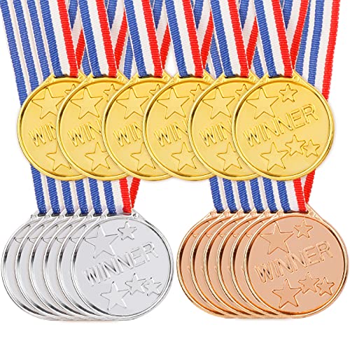 Hooqict 24 Pieces Medals for Awards for Kids Medals Awards Plastic Gold Award Medals with Ribbons Olympic Medals for Soccer Basketball Baseball Sports Race Prizes Hooqict 24 Pieces Medals for Awards for Kids Medals Awards Plastic Gold Award Medals with Ribbons Olympic Medals for Soccer Basketball Baseball Sports Race Prizes