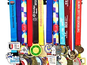 Medal Hanger Awards Holder Display Rack for Sports Medals Use for All Sports Black Steel Medal Hanger Holder